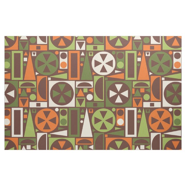 Tissu Abrégé sur moderne la rétro moitié du siècle (Fat Quarter)