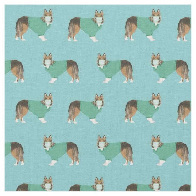Tissu Abri de chien dans les gommes (Fermer)
