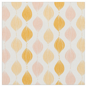 Tissu Abstract golden ogee pattern