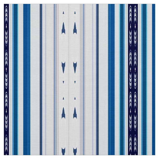 Tissu Abstract Symphony in Blue 5 (Vertical Lines) (Échantillon)