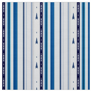 Tissu Abstract Symphony in Blue 5 (Vertical Lines)