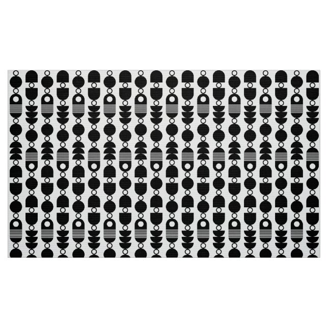 Tissu Abstrait 140823 - Noir (Fat Quarter)