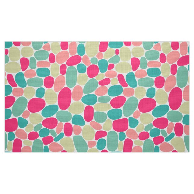 Tissu Abstrait 160417 - Couleurs sur blanc (Fat Quarter)