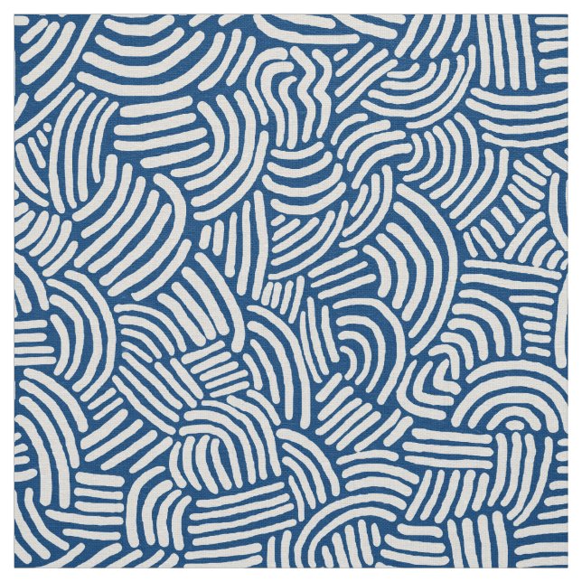 Tissu Abstrait 200923 - Blanc sur Shibori (Échantillon)