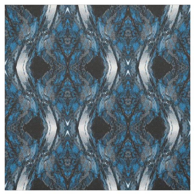 Tissu Abstrait bleu (Échantillon)