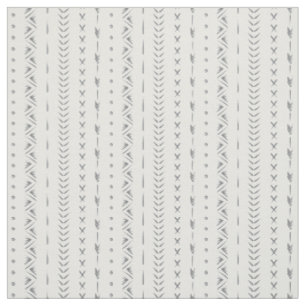 Tissu Abstrait Bohème Flèche Rayure Géométrique Blanc Gr