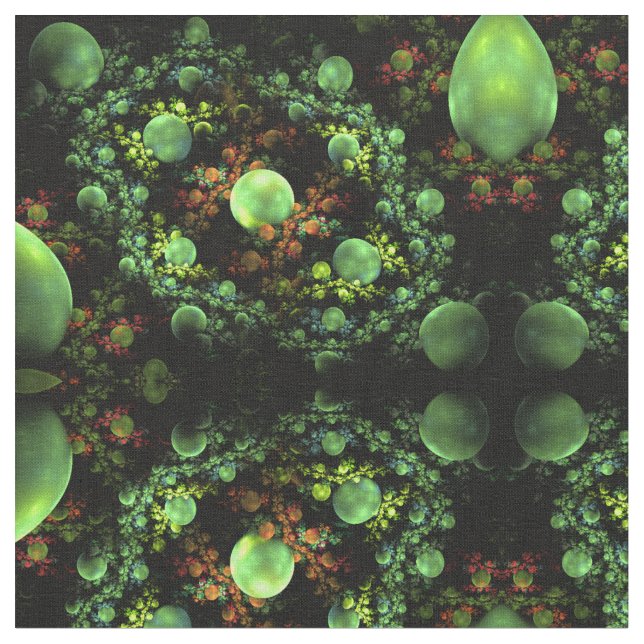 Tissu abstrait de forêt de fractale (Fermer)