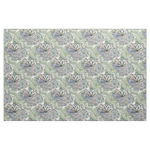 Tissu abstrait de motif de fleurs
