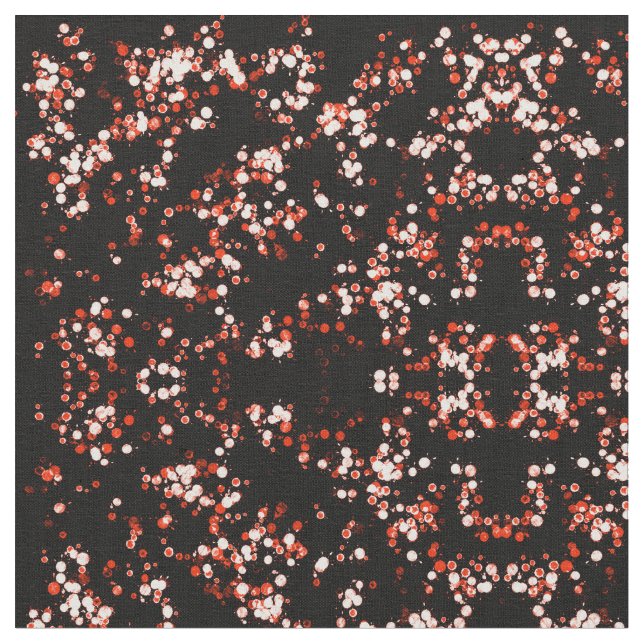 Tissu abstrait de point de polka (Fermer)