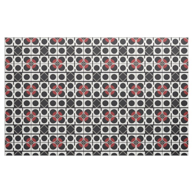 Tissu Abstrait Géométrique Moderne (Fat Quarter)