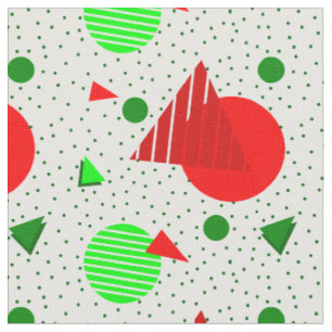 Tissu abstrait minimaliste de noël memphis géométrique
