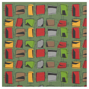 Tissu abstrait moderne 25 de la moitié du siècle