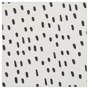 Tissu Abstrait moderne noir & blanc Motif de point tenda