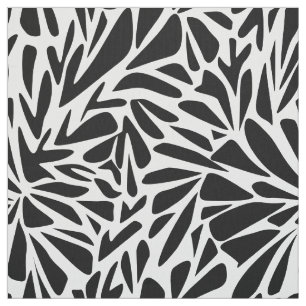 Tissu Abstrait moderne sans couture monochrome floral él