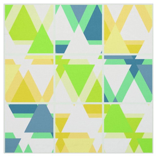 Tissu Abstrait vert jaune (Échantillon)