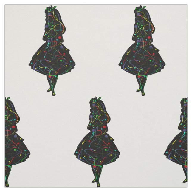 Tissu Abstraite fille de peinture (Échantillon)