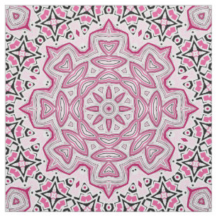 Tissu Abstraite ronde mandala mosaïque carreaux de mosaï