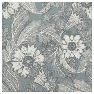 Tissu acanthus gris foncé tempête