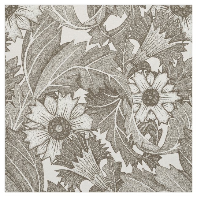 Tissu acanthus thé blanc (Échantillon)