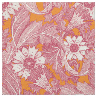 Tissu acanthus viva magenta satsuma