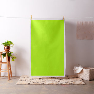 Tissu Accent Vert Citron Électrique Prêt à Personnaliser
