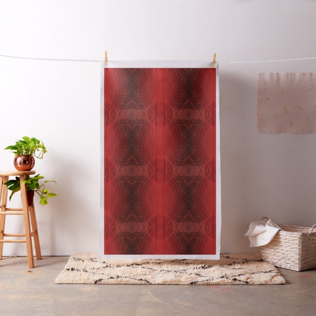 Tissu Acceptation | Médaillons de méditation rouge (In Situ)