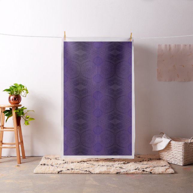 Tissu Acceptation | Médaillons de méditation violette (In Situ)