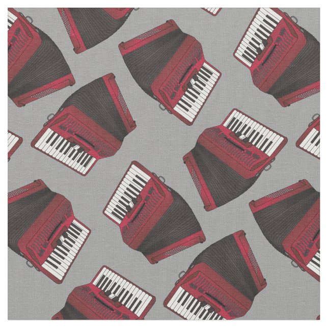 Tissu Accordiens Musicien de musique Grey (Fermer)