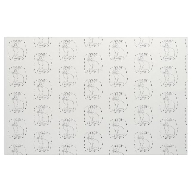 Tissu Adopter un humain (Fat Quarter)