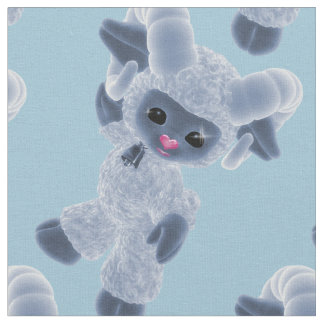 Tissu Adorable Bonjour Bébé Plush Toy Ram Pays Bleu