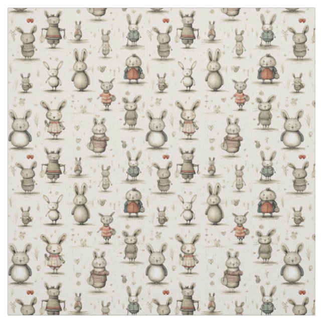 Tissu Affaire Bunny : Whimsy Bunny (Échantillon)