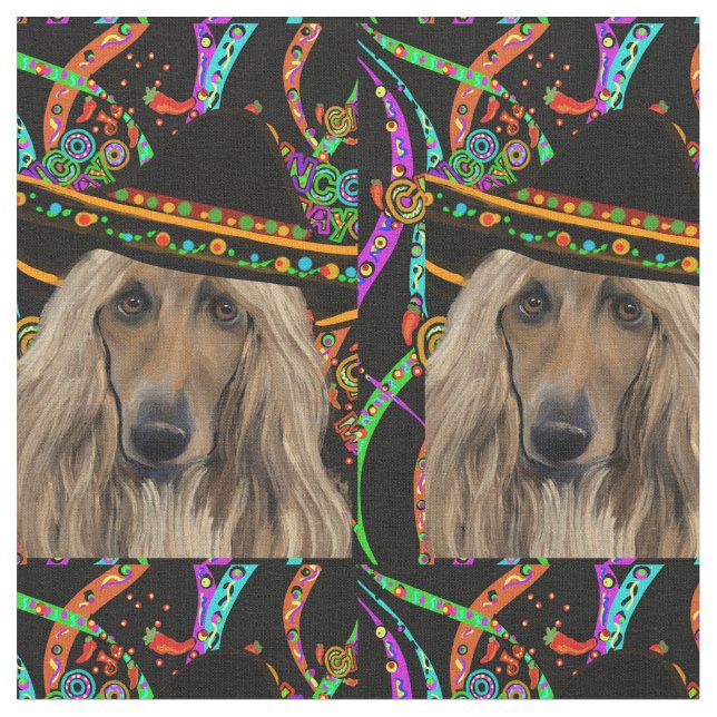 Tissu Afghan Hound Mexique (Fermer)