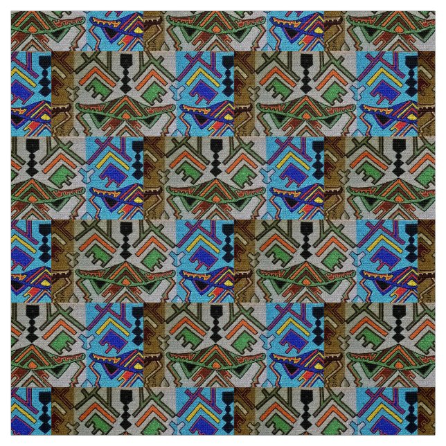 Tissu African Art Fabric, Ankara Design (Échantillon)