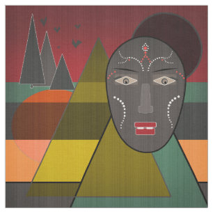 Tissu African mask