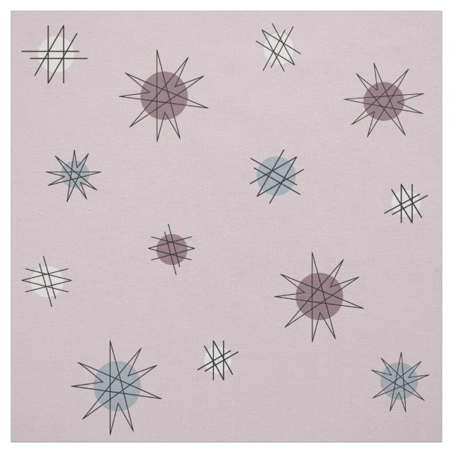 Tissu Âge atomique Starburst Planètes Lumière violet (Échantillon)