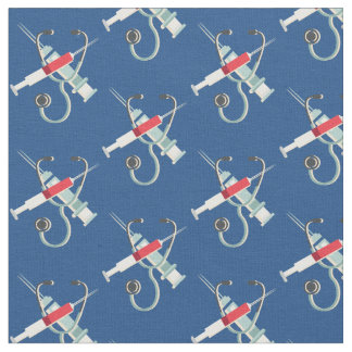 Tissu Aiguille hypodermique et stéthoscope