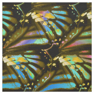 Tissu Ailes de papillon d'arc-en-ciel