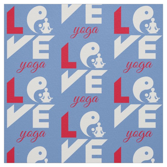 Tissu Aimer le yoga (Échantillon)