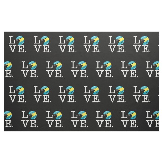 Tissu Aimez la fierté d'île des Bahamas (Fat Quarter)