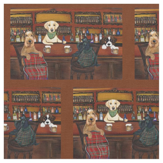 Tissu Airedale & Amis (Fermer)