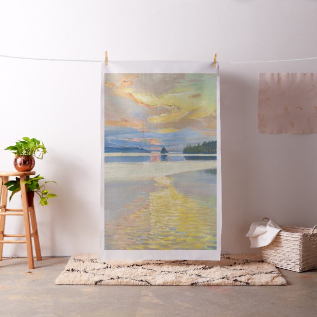 Tissu Akseli Gallen-Kallela - Coucher de soleil sur le l (In Situ)