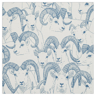 Tissu Alaskan Dall mouton classique perle bleue