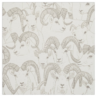 Tissu Alaskan Dall mouton perle naturelle