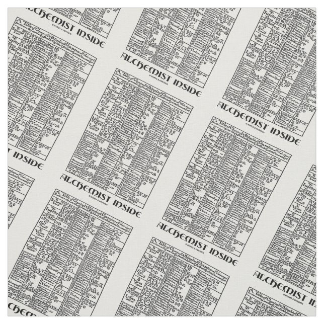 Tissu Alchimiste à l'intérieur d'humour médiéval de (Échantillon)