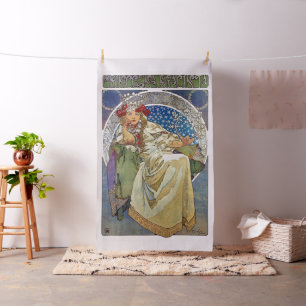 Tissu Alfons Mucha Princezna 1911 Hyacinta