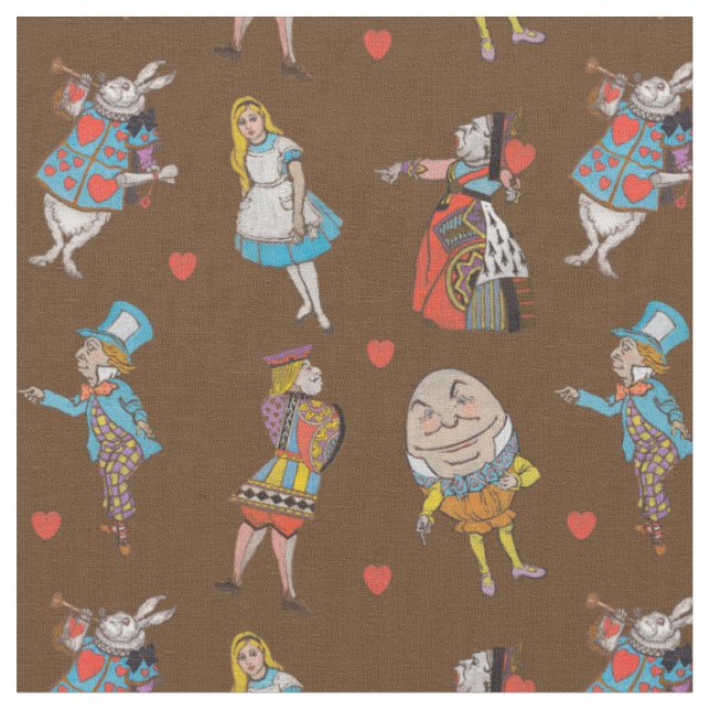 Tissu Alice au Pays des Merveilles (Fermer)