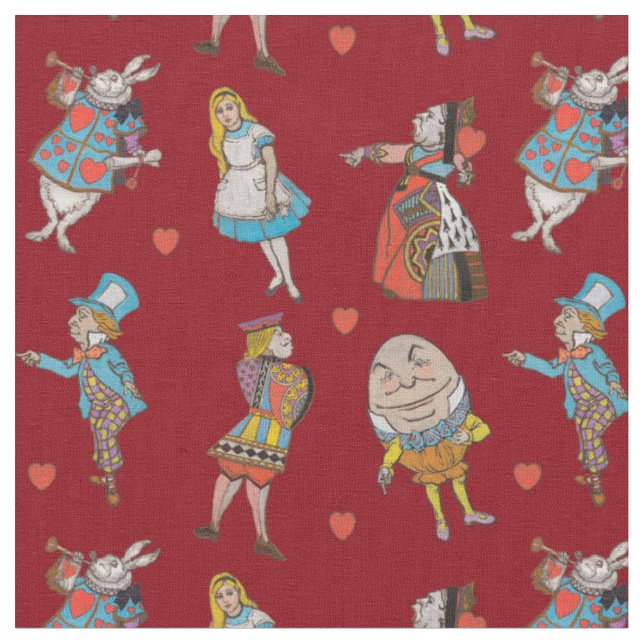 Tissu Alice au pays des merveilles (Fermer)