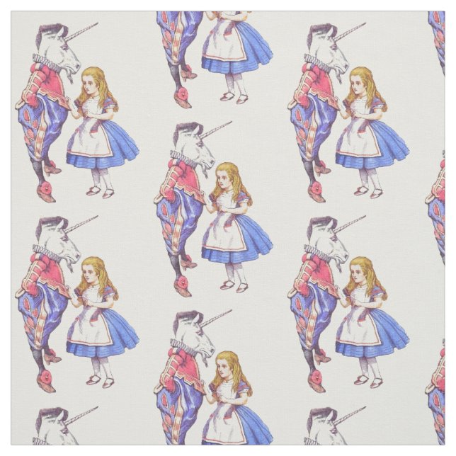 Tissu Alice au pays des merveilles et la conception de (Échantillon)
