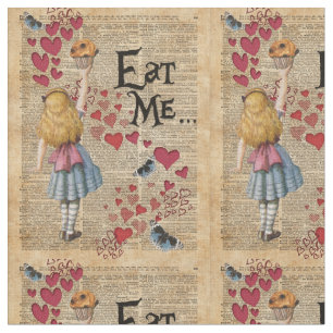 Tissu Alice au pays des merveilles me mangent petit pain