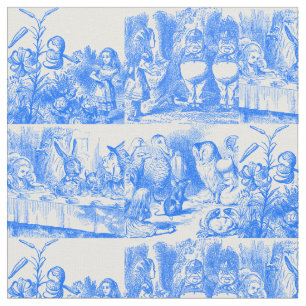 Tissu Alice au pays des merveilles Toile bleue de Juoy